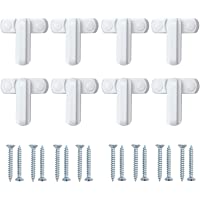 LiNKFOR Cerradura de Seguridad 8 PCS Bloqueo para Ventanas UPVC Tipo T Cierre de Ventanas Seguridad Restrictor de Puerta…